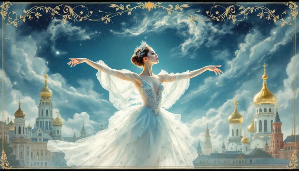 A historical representation of Anna Pavlova, showcasing her legacy in dance.